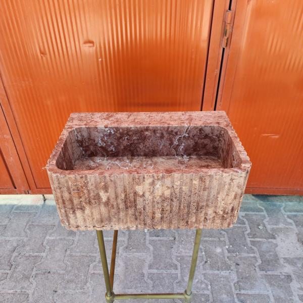 Coffee Traverten Duvara Monte Lavabo