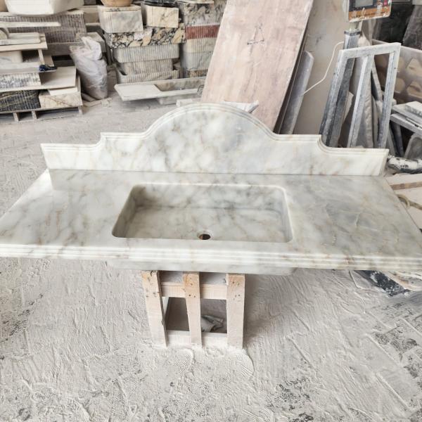 Calacatta Gold Mermer Duvara Monte Lavabo