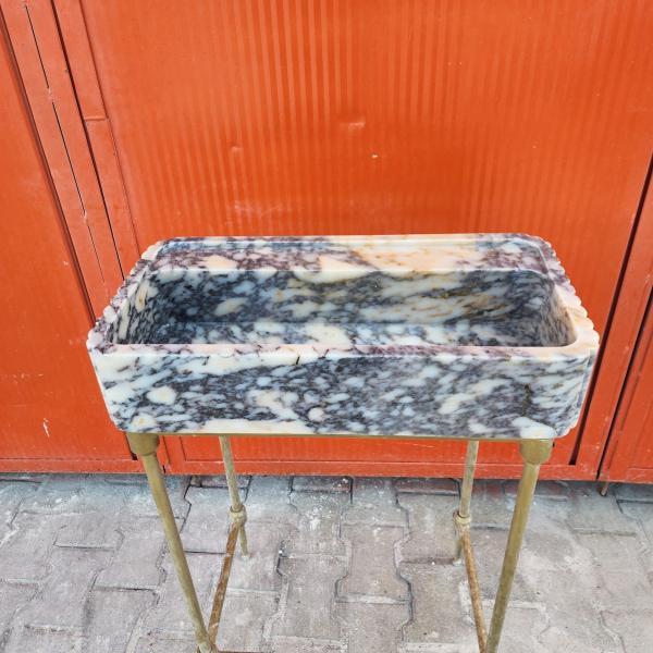 Calacatta Viola Duvara Monte Mermer Lavabo