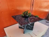 Nero Marquina Mermer Yan Sehpa