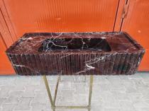 Rosso Levanto Mermer Duvara Monte Lavabo