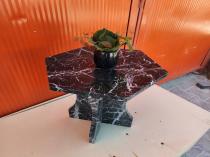 Nero Marquina Mermer Yan Sehpa