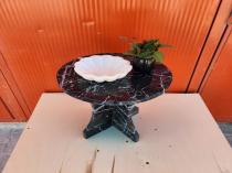 Nero Marquina Mermer Yan Sehpa