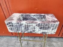 Calacatta Viola Duvara Monte Mermer Lavabo