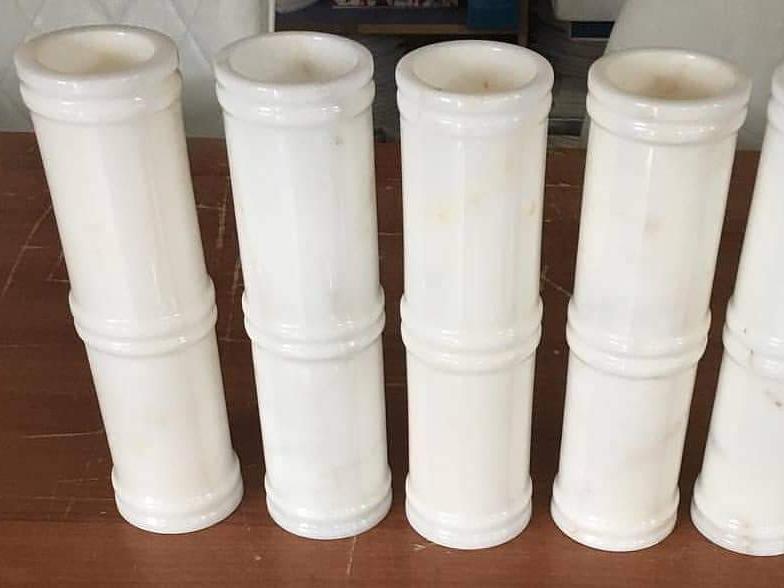 Modern Beyaz Mermer Vazo